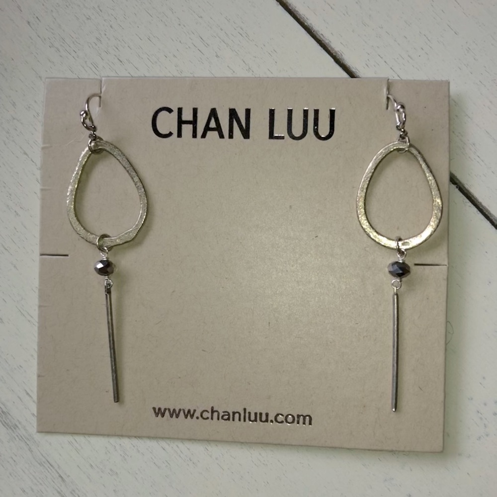 Chan Luu Silver Teardrop Earrings